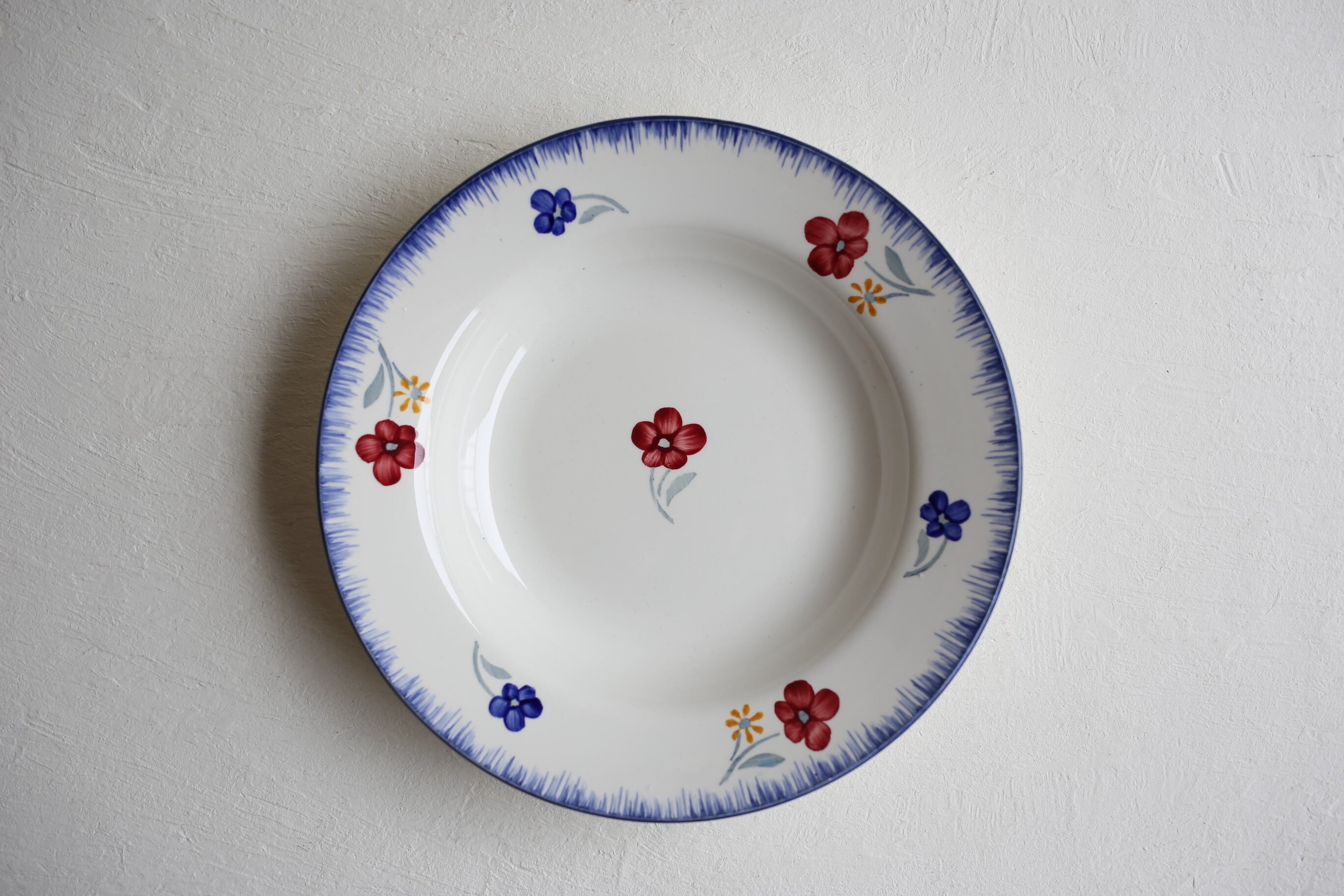 フランス アンティーク ヴィンテージ Digoin Sarreguemines サルグミンヌ MARY LOU 深皿 N-02894a