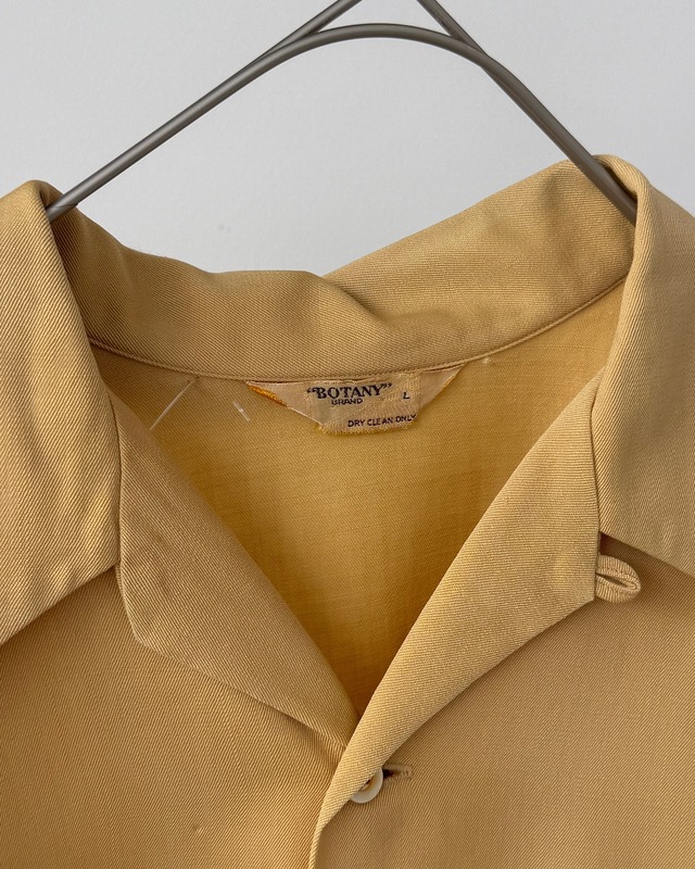-BOTANY BRAND- Vintage 70s L open collar shirt