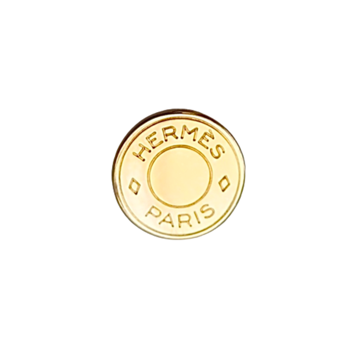 【VINTAGE HERMES BUTTON】セリエ ゴールド ボタン 12mm H ...