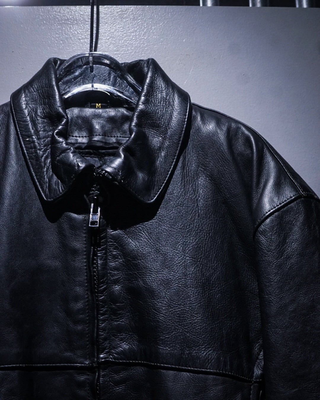 add (C) vintage】Zip Gimmick Vintage Leather Jacket | Caka(カカ