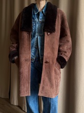 MADE IN SPAIN mouton half coat-5144-1