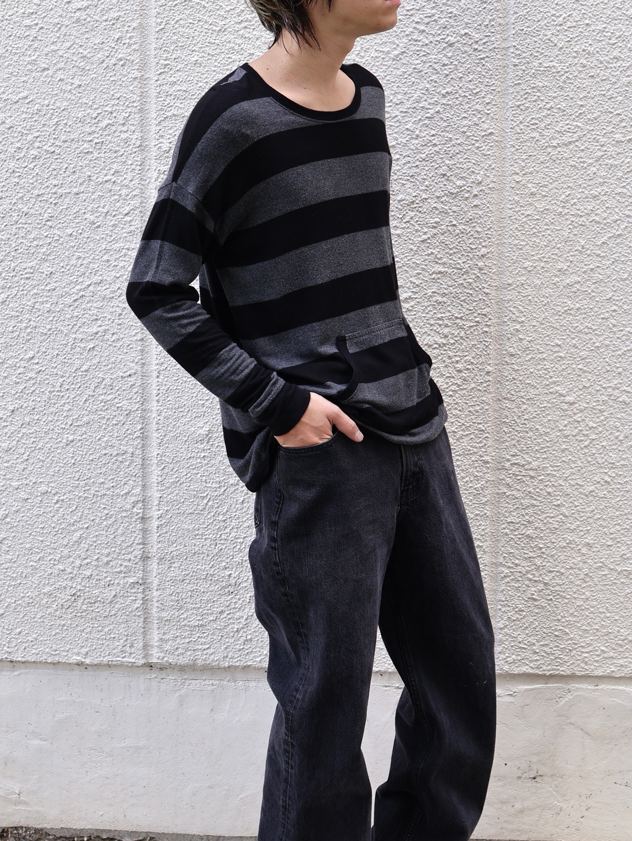 design border long shirt
