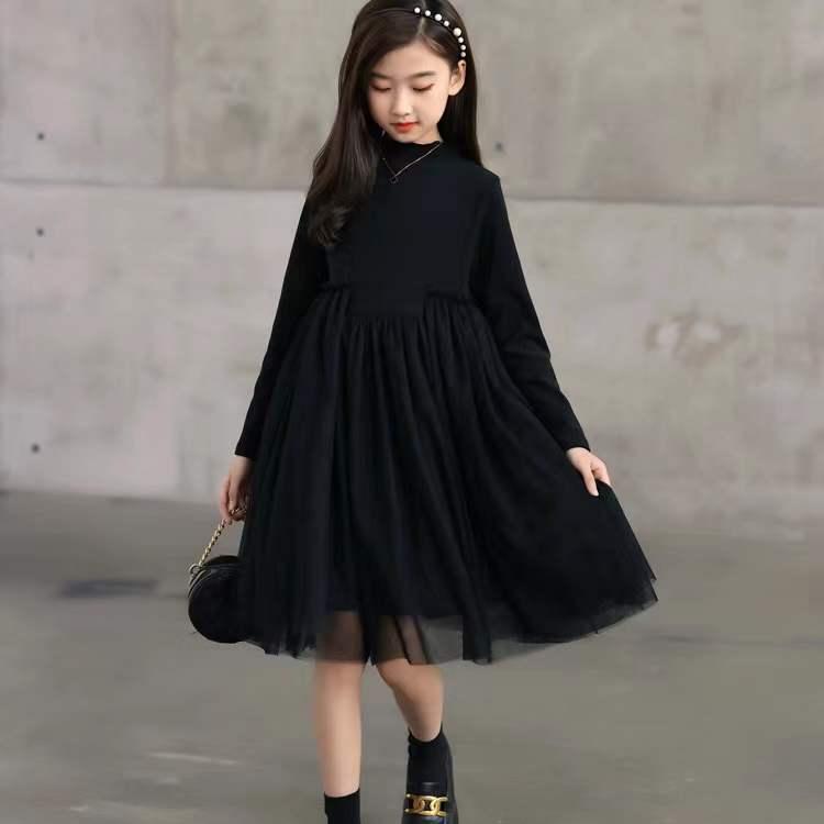 卒業式 服 ガールズ 長袖 ワンピース チュールスカート 子供服 キッズ