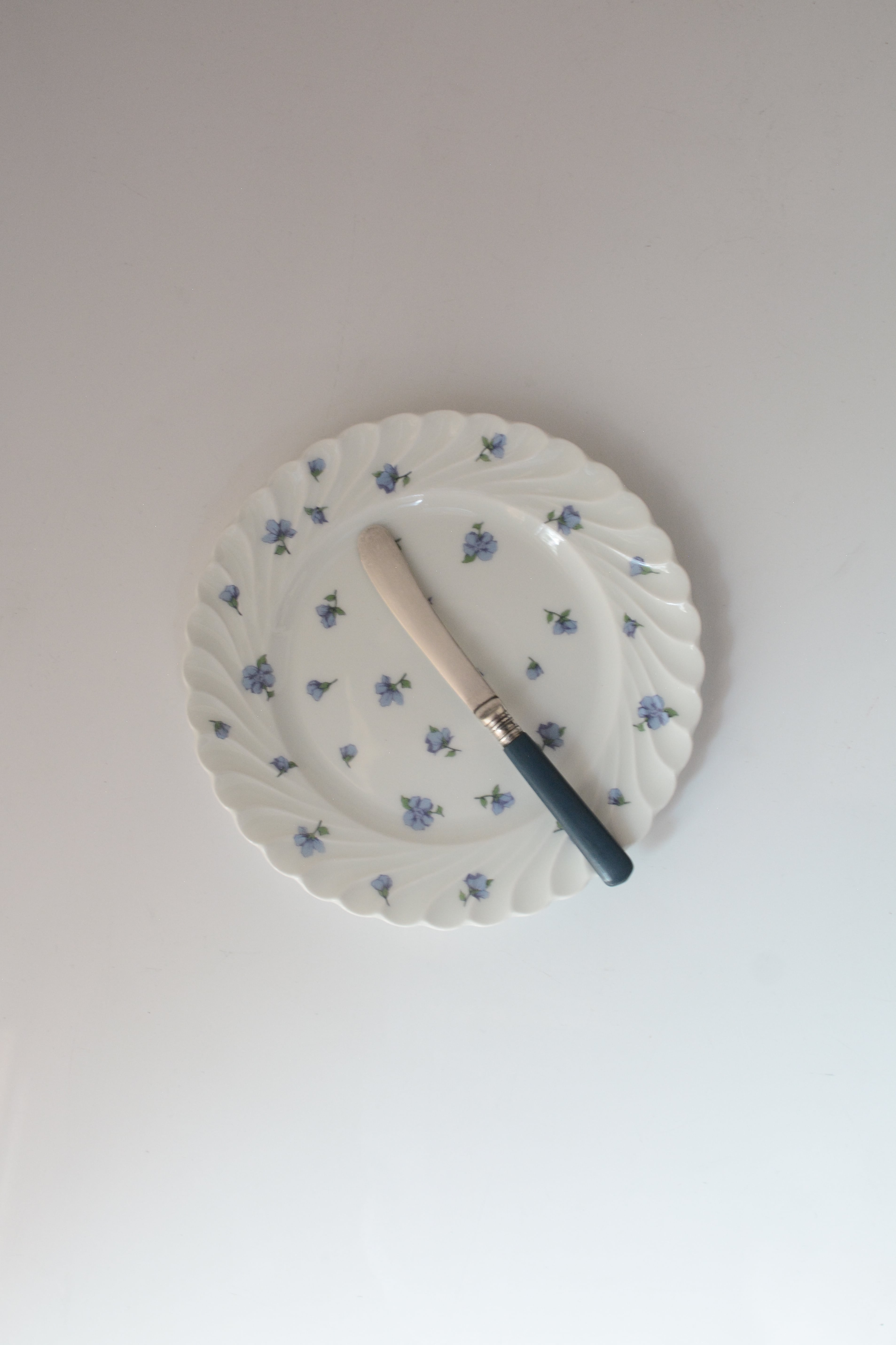 vintage desert plate Limoges Petite Fleur