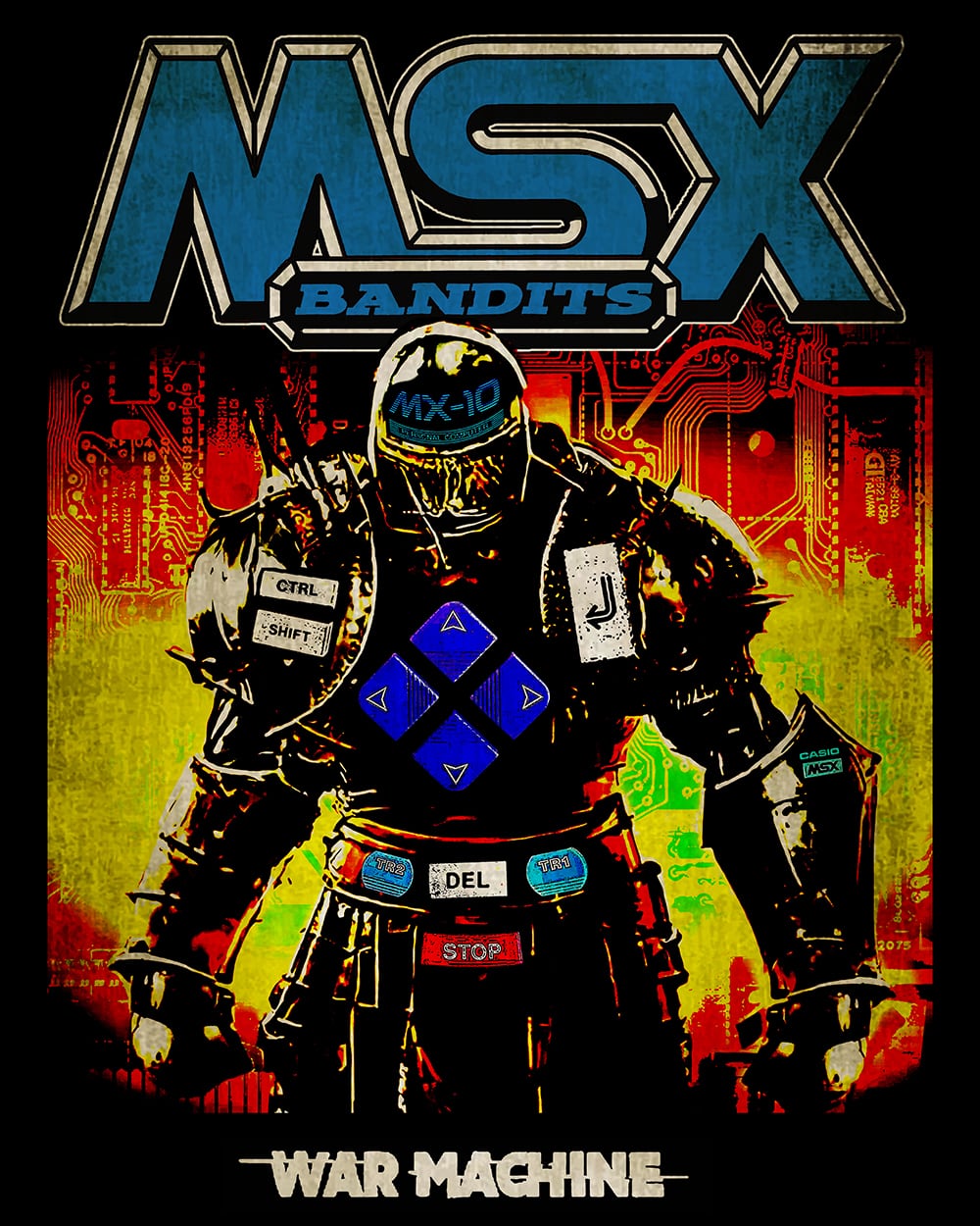 MSX BANDITS Tee  "WARMACHINE"