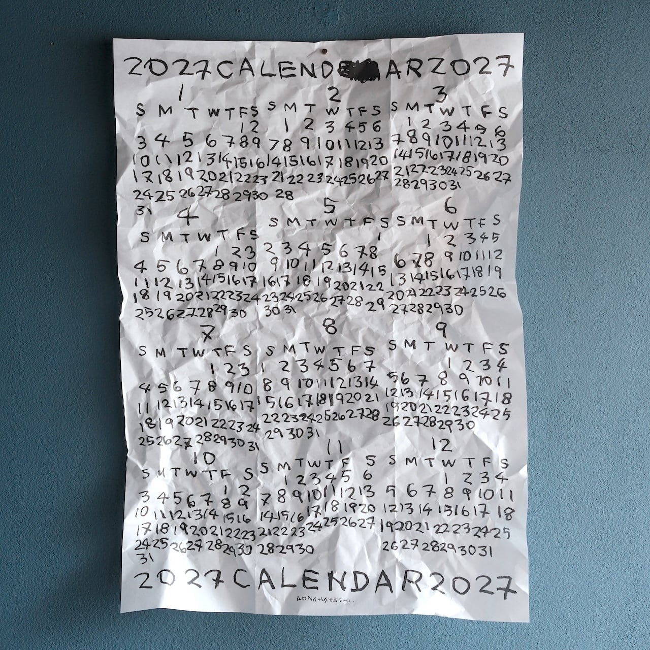 林青那】AONAHAYASHI 2027 POSTER | GYAFUN