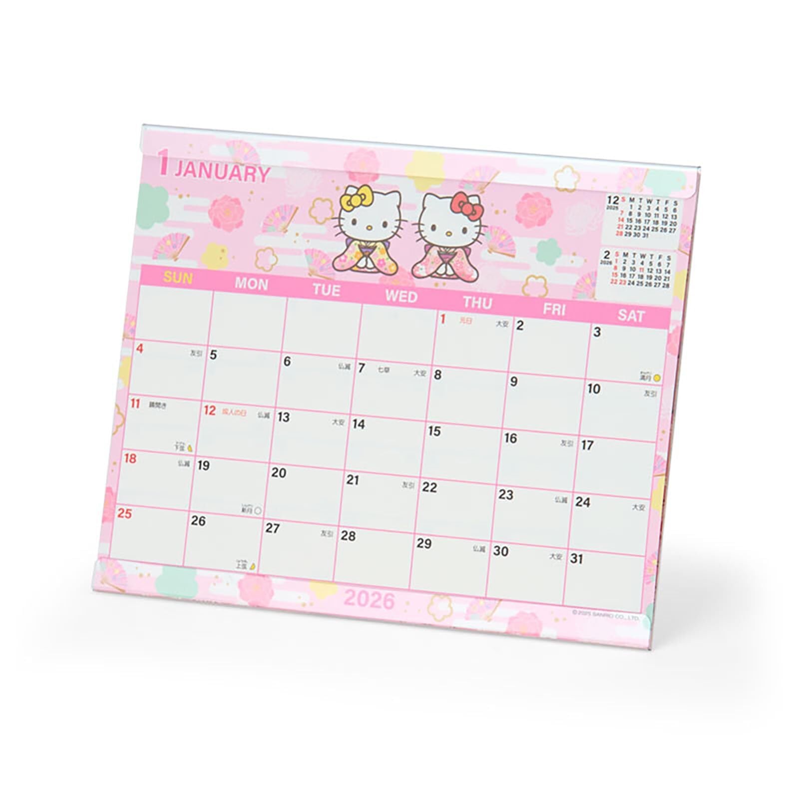 サンリオ(SANRIO) シートカレンダー 2026 ハローキティ 紙 卓上 622265