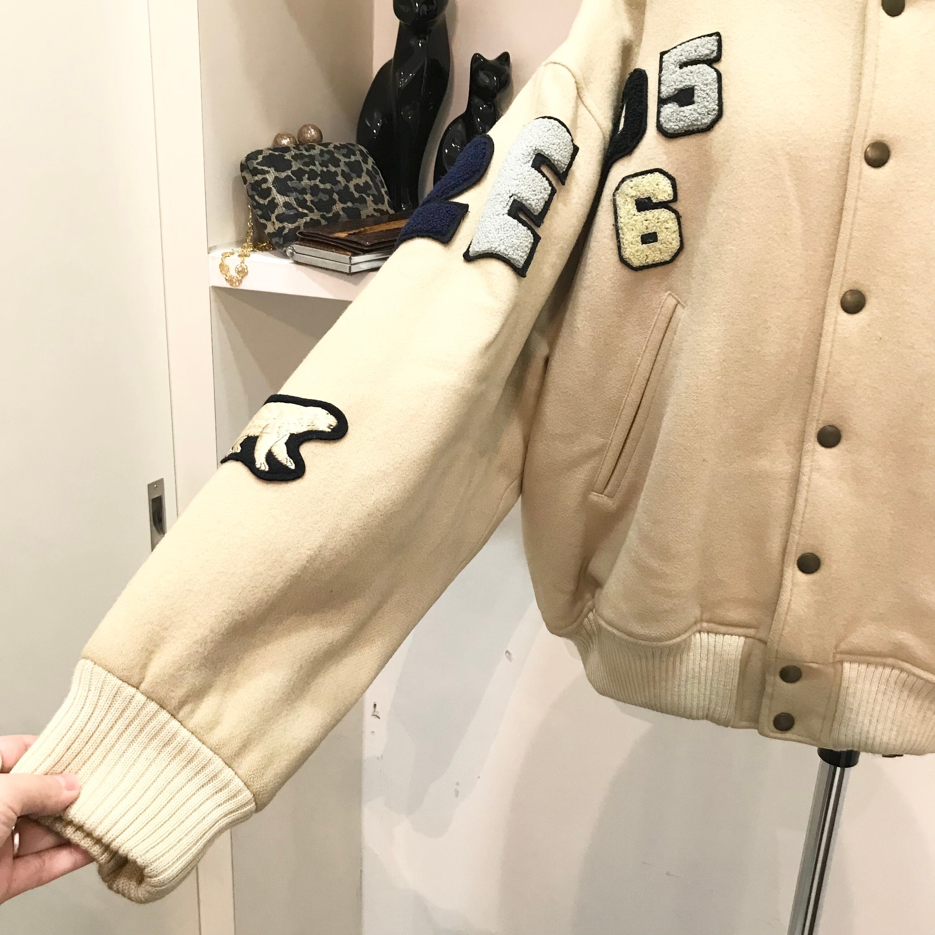 paul smith/outer/jumper/beige/Wappen/L/ポールスミス/スタジャン