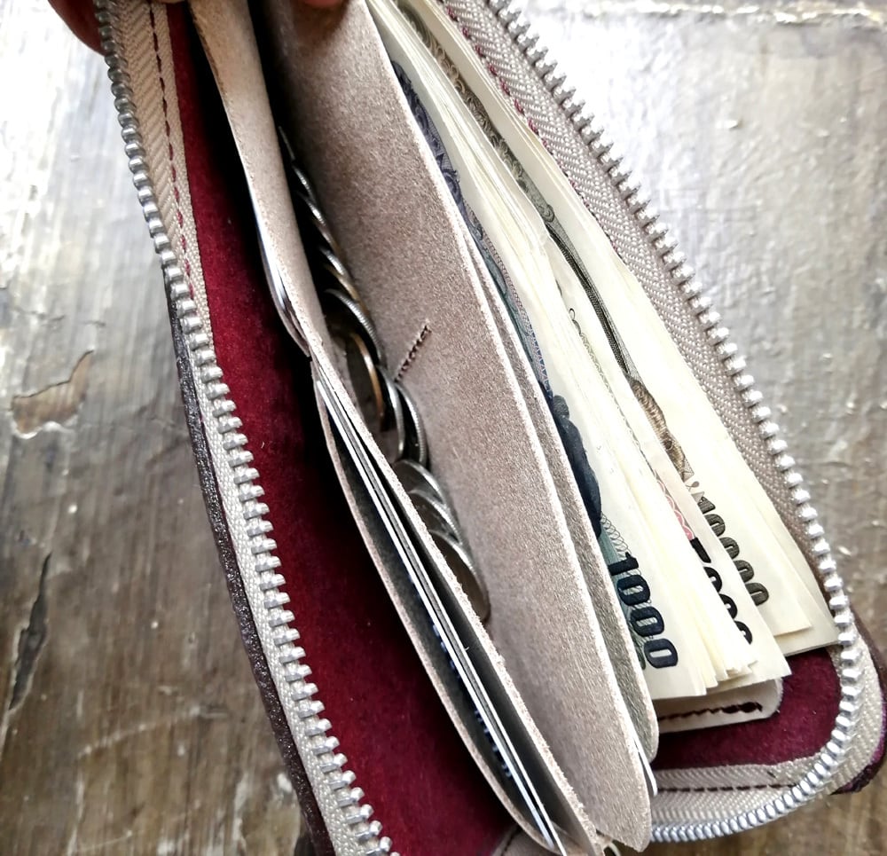 イタリアンレザー L字ファスナーウォレット（受注オーダー） | YAZZIE