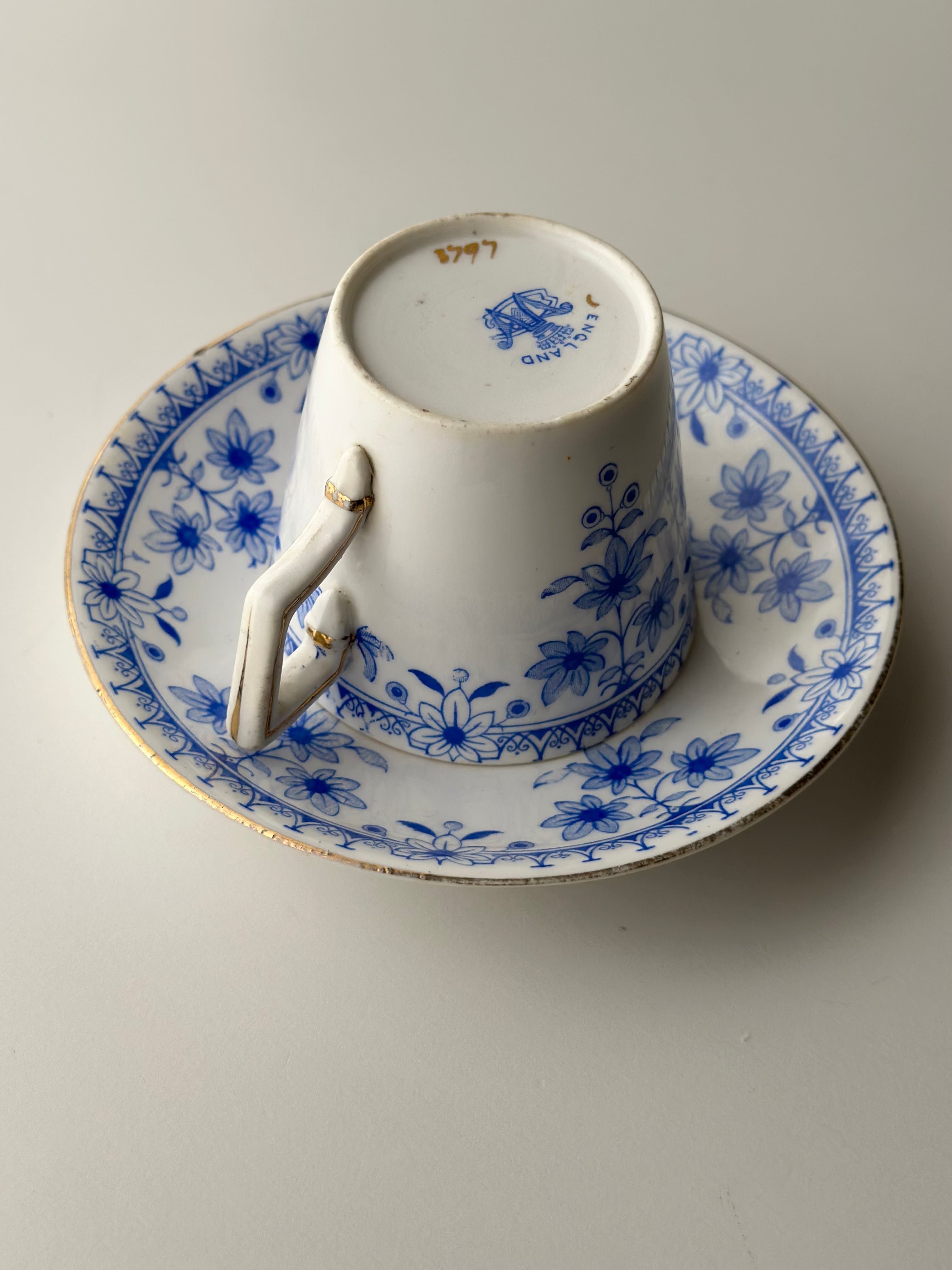 Wileman ワイルマン / ブルー小花のcup&saucer (b) | VIRON antique