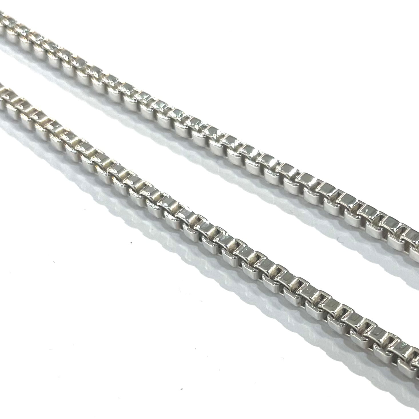 【ITALY製】ヴィンテージ ベネチアンチェーン ネックレス 50mm シルバー TIFFANY&CO. 】 2947 ティファニー 名作 ベネチアン チェーン