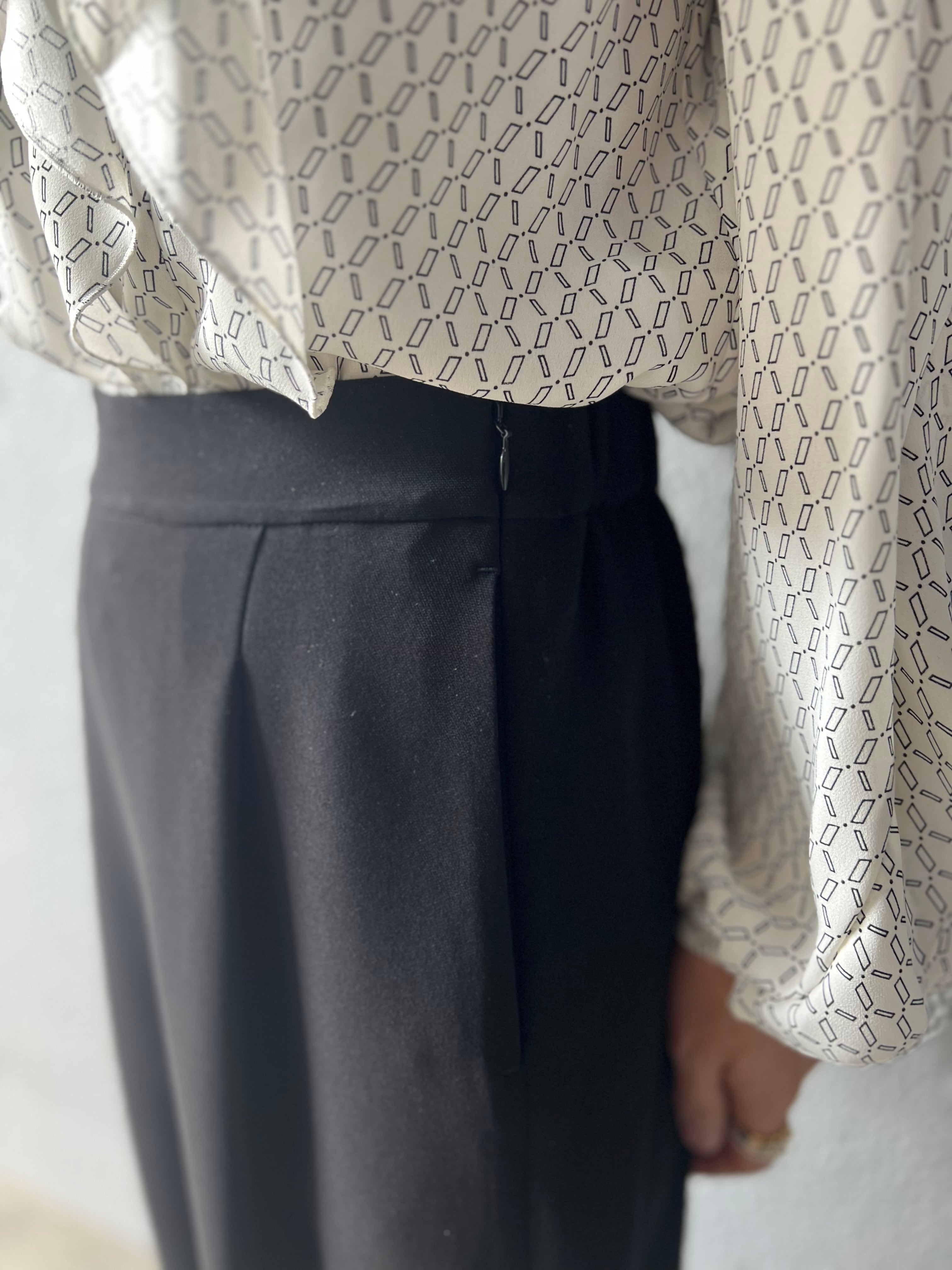 【PASSIONE】タック入りジョーゼットワイドパンツ 536610