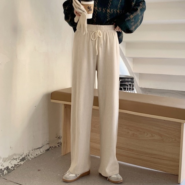 ハイウェストウェストコーデュロイパンツ カジュアル YY-ファッション28793182002