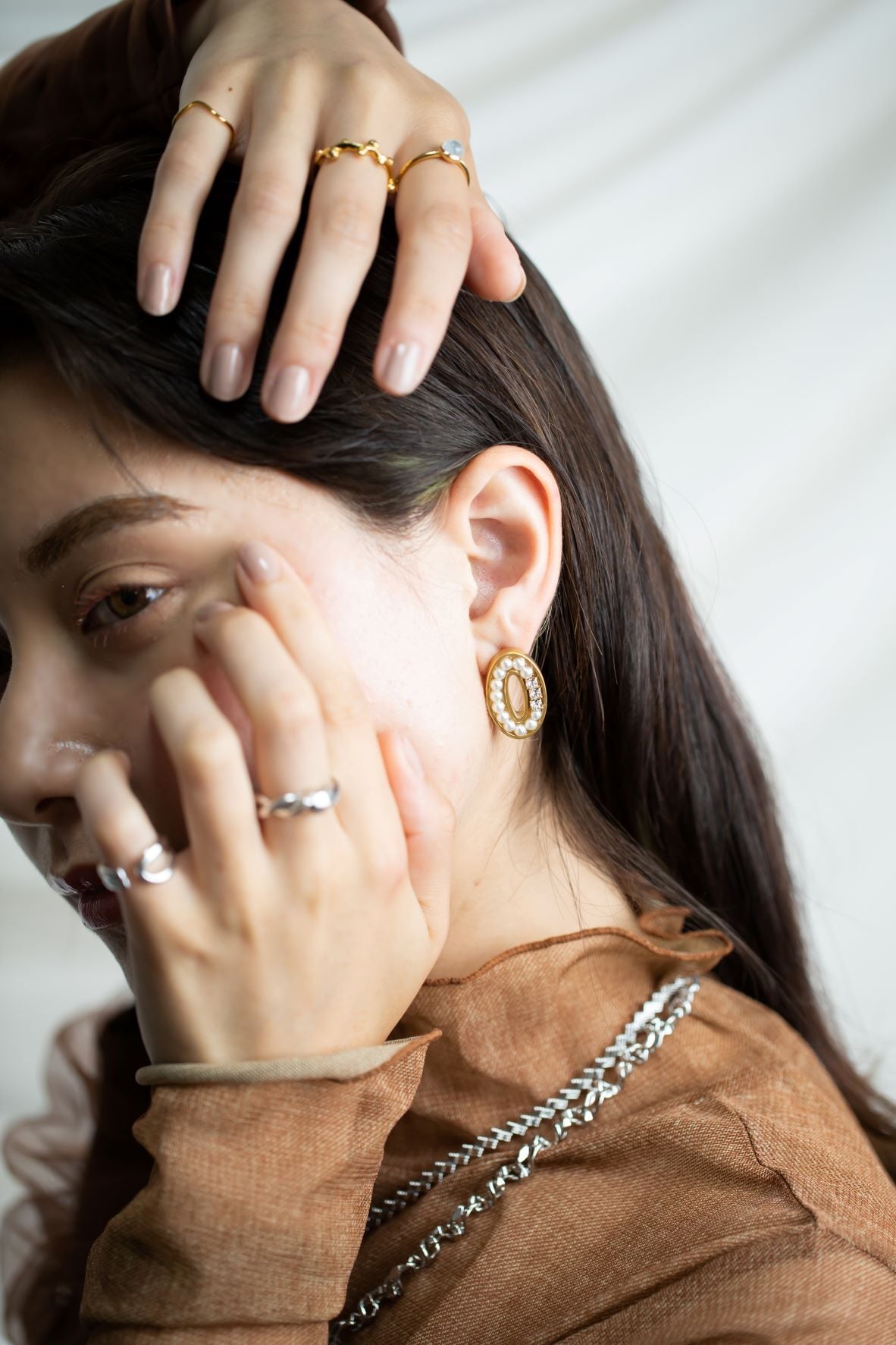 【話題:水中OK:色あせなし:左右セット】AVARIA Evie ピアス Eve】イヴ ピアス(S2231) | STRI ストリ -costume jewelry-