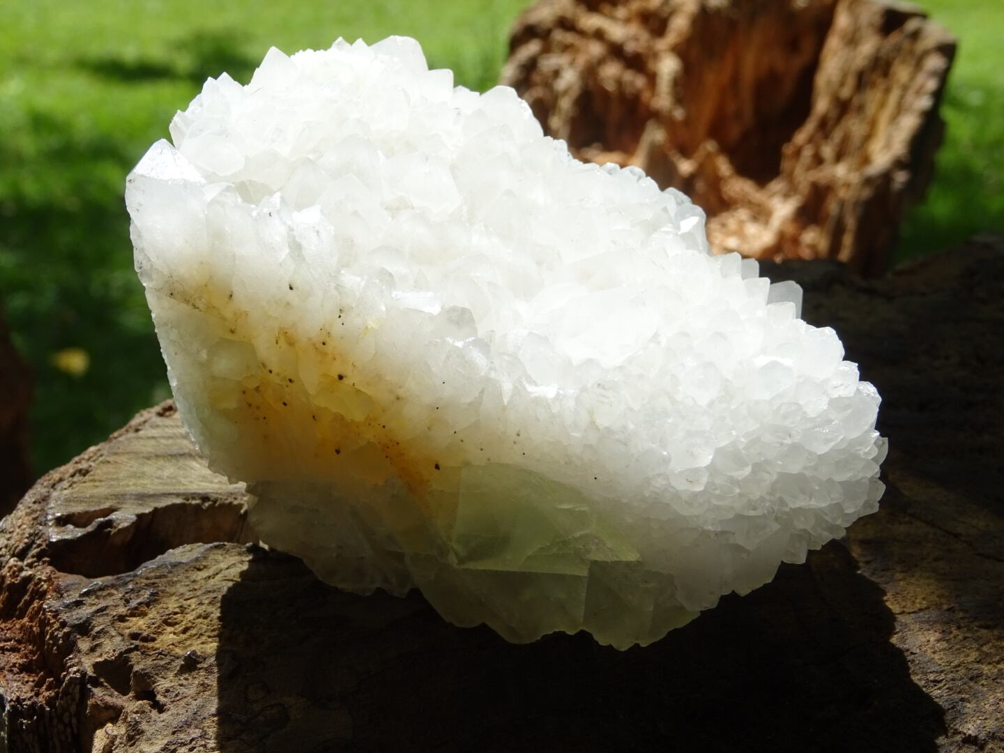 ホワイトクォーツonグリーンフローライト ~Fairy Forest~