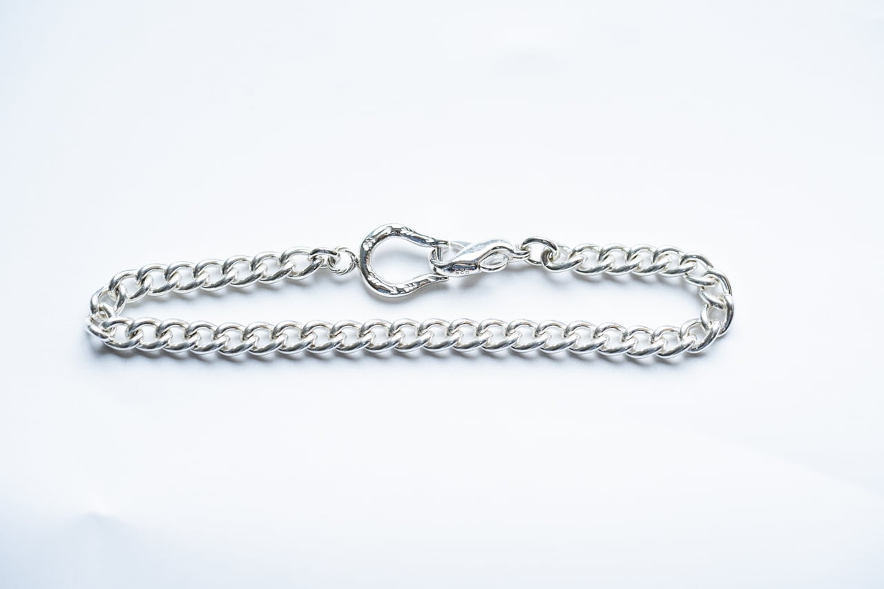 BN-089 Horse shoe Gourmette bracelet | WAKAN SILVER SMITH online store
