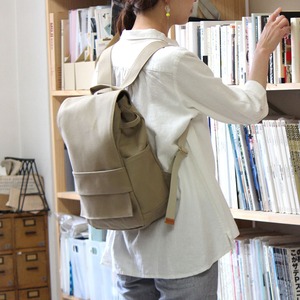 即納商品　loiter :マッシュルーム（高島帆布A4サイズリュック）