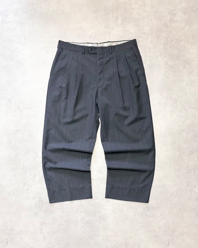 【VINTAGE】1990’s “dunhill” Wool Two Tuck Slacks MADE IN CANADA W34 L27