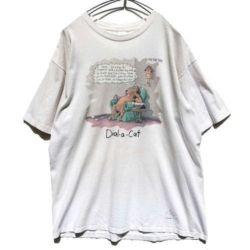 【The Far Side - Made In USA】Vintage Art Print T-Shirt【1988s】
