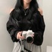 今年 秋冬 韓国 かわいい レディース フード付きアウターフーディーロゴブルゾン長袖シルエットトップスサイド冬カジュアルファッション系サイズお出かけフル丈学生 高校生 通学 大学生