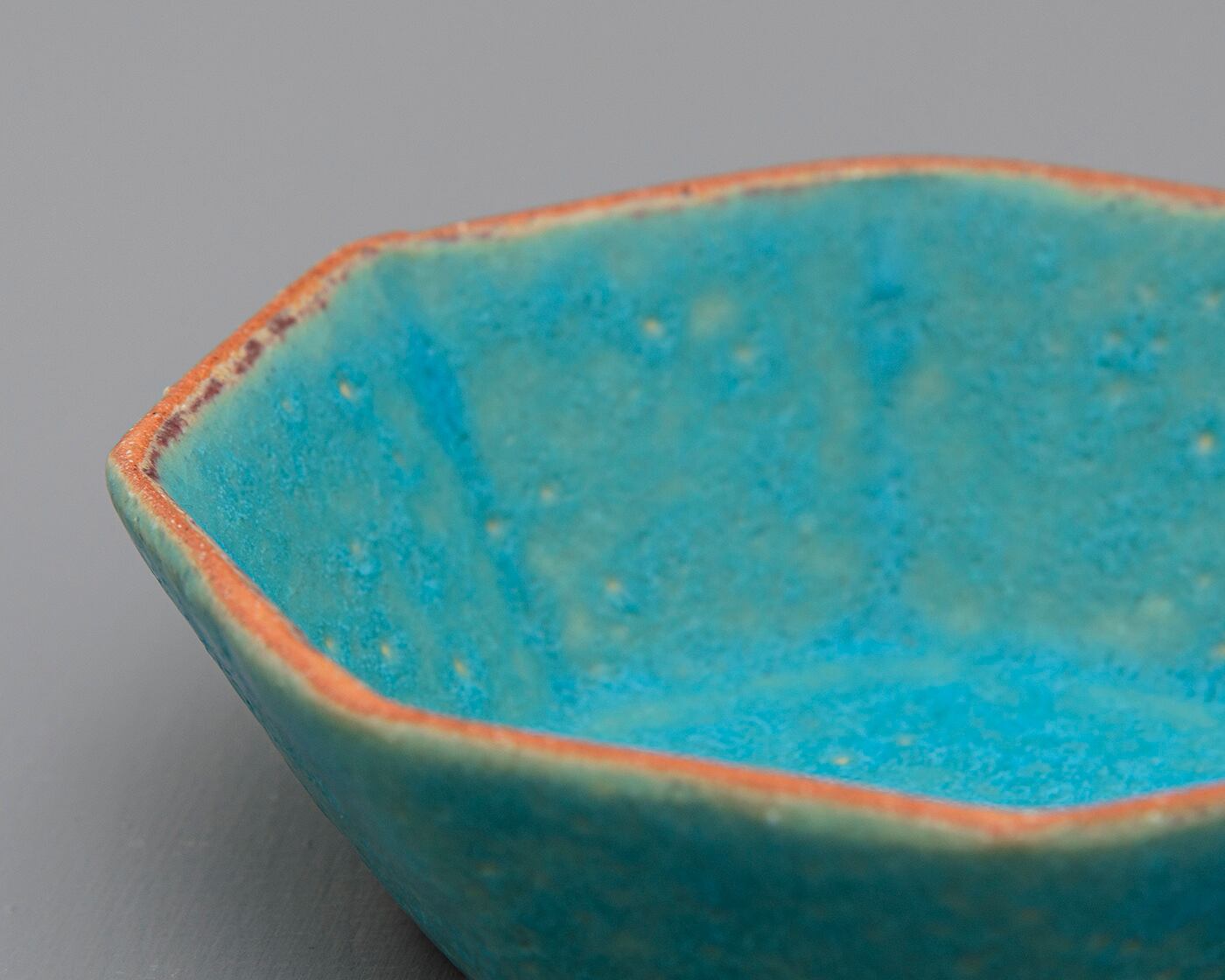 八角小鉢／トルコ青UTSUWA