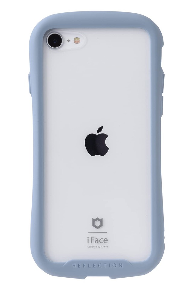 【Amazon.co.jp 限定】iFace Reflection iPhone SE(第3/第2世代)/8/7 ケース クリア (ペールブルー)