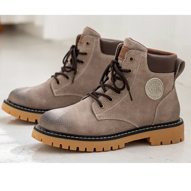 予約販売】ブーツ レザーシューズ ハイカット スエード 編み上げ