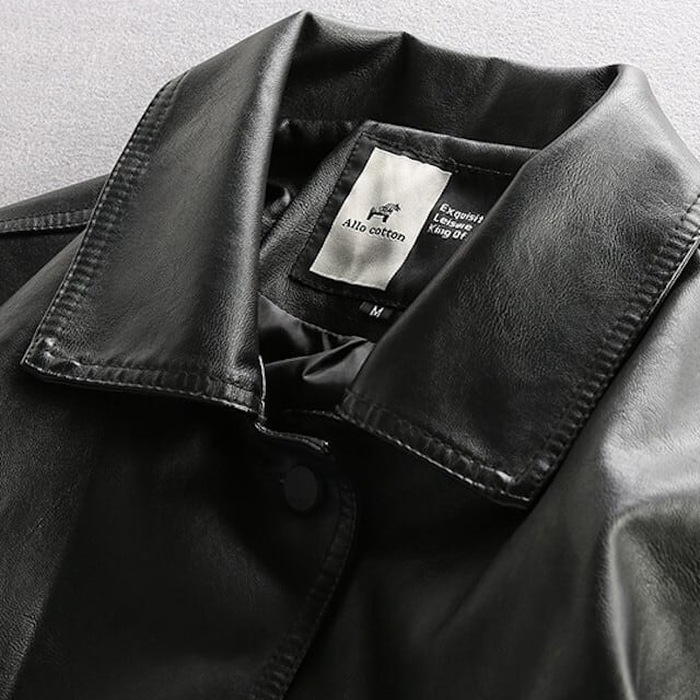 メンズ アウター ロゴ ライダースジャケット フェイクレザー ワッペン ストリート カジュアル 黒 ブラック M/L/XL/2XL | favoriteselect powered by BASE