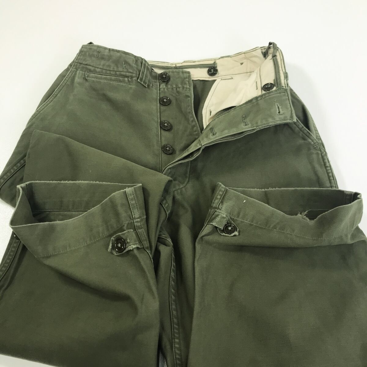 U.S.ARMY 40年代 M-45 フィールドパンツ オリーブグリーン 30 X U.S.ARMY 40年代 M-45 フィールドパンツ オリーブグリーン 30 X