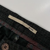 イタリア製 C+ PLUS シープラス 千鳥格子 ストレッチ コットン パンツ サイズ 33 /マエニマエニ代理