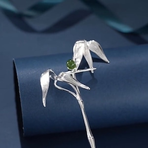 竹のかんざし - 自然の息吹を感じさせる一品　K210