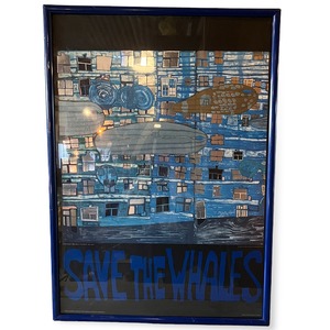 【Friedensreich Hundertwasser Save the Whales ポスター】