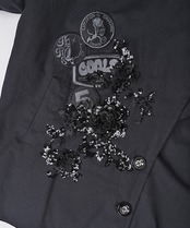 【ATELIER LINE】 ビックカラーフーディージャケット (BLACK)　CQ-48066H