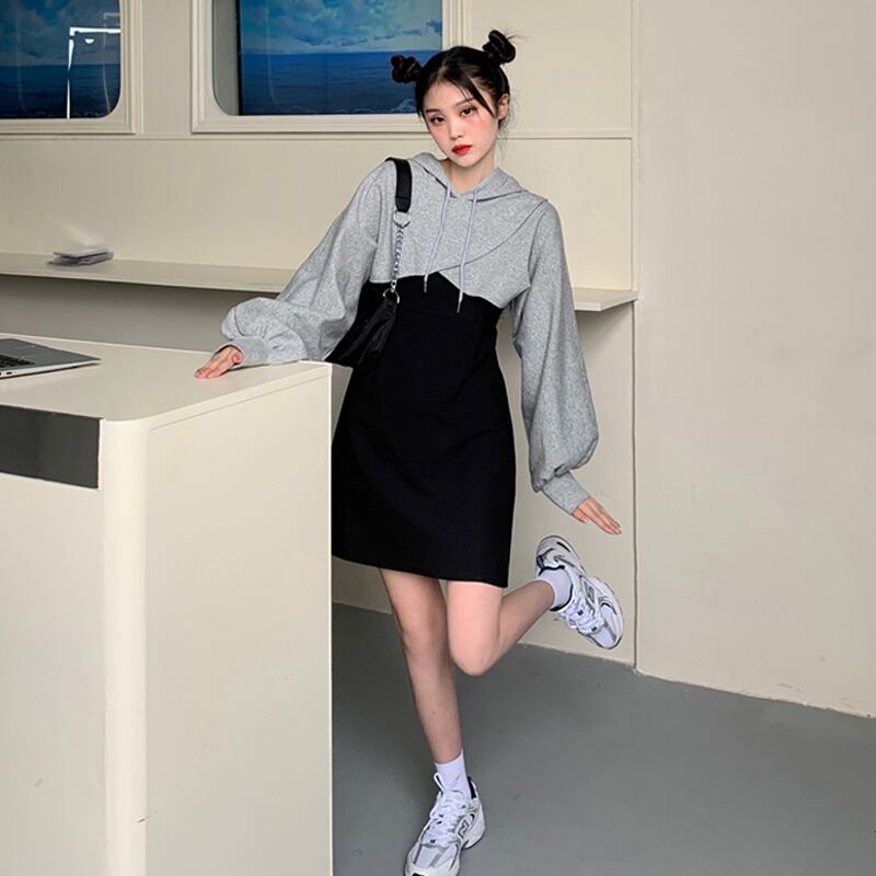 カラードレス スプリングレッド薄手スカート 春物 スーパーモール30134573933