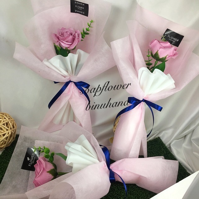 Bigリアル ラブリ一輪ラッピング Orignal Soap Flower Binu Hana Bigリアル ラブリ一輪ラッピング Orignal Soap Flower Binu Hana