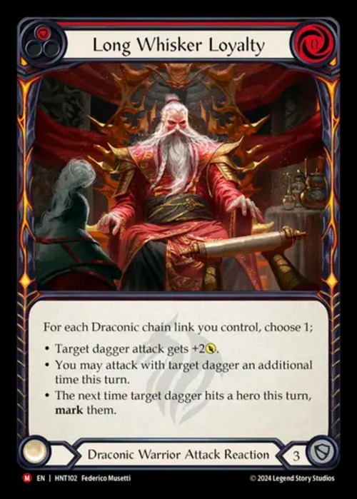 HNT102【EN】【Draconic Warrior】永年の忠誠/Long Whisker Loyalty 画像