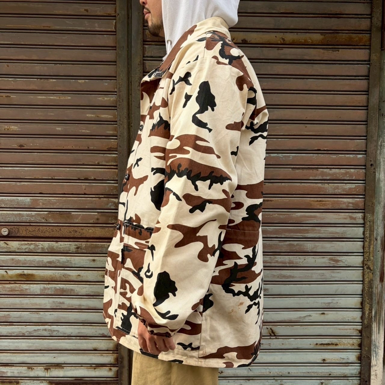 80s USA製 The Camo Clan 迷彩 ジャケット スノーカモ ウッドランド