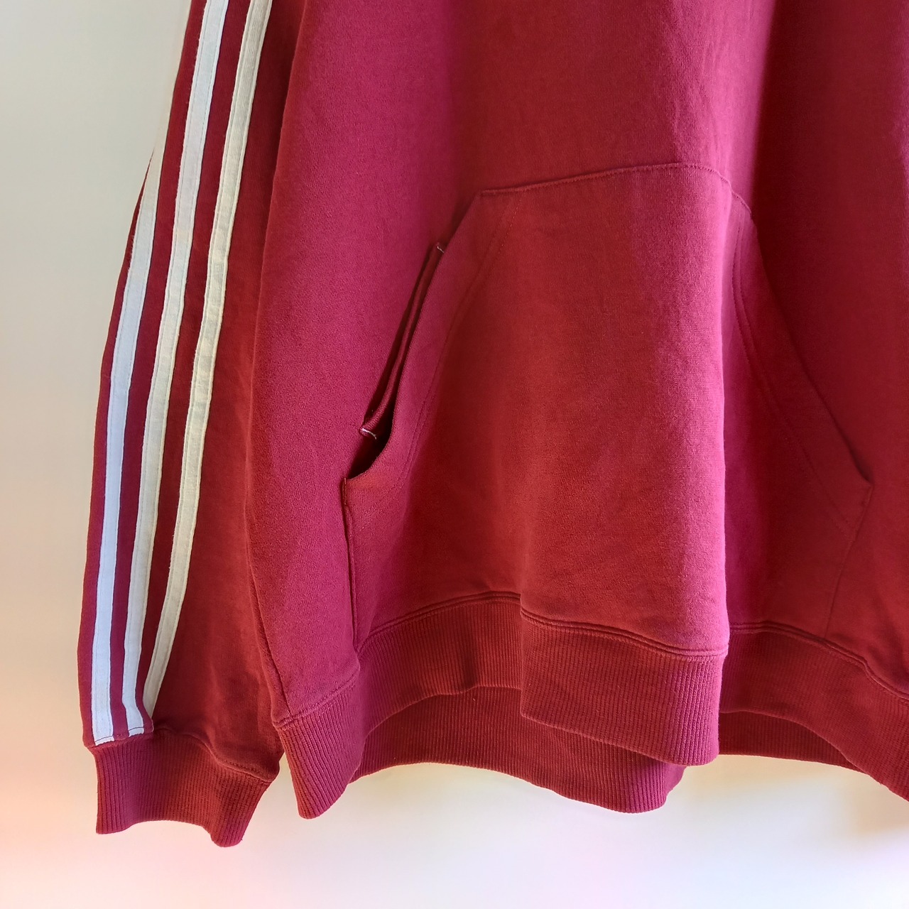 00s　アディダス　プルオーバー　スウェット　フーディー　ビッグロゴ