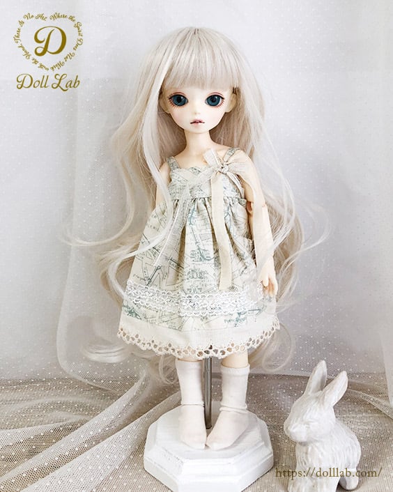 【6～7inch】 幼ＳＤ ＭＳＤ ドールウィッグ プリンセスシフォン 象牙　DWL010-A012-6in | Doll Lab powered  by BASE