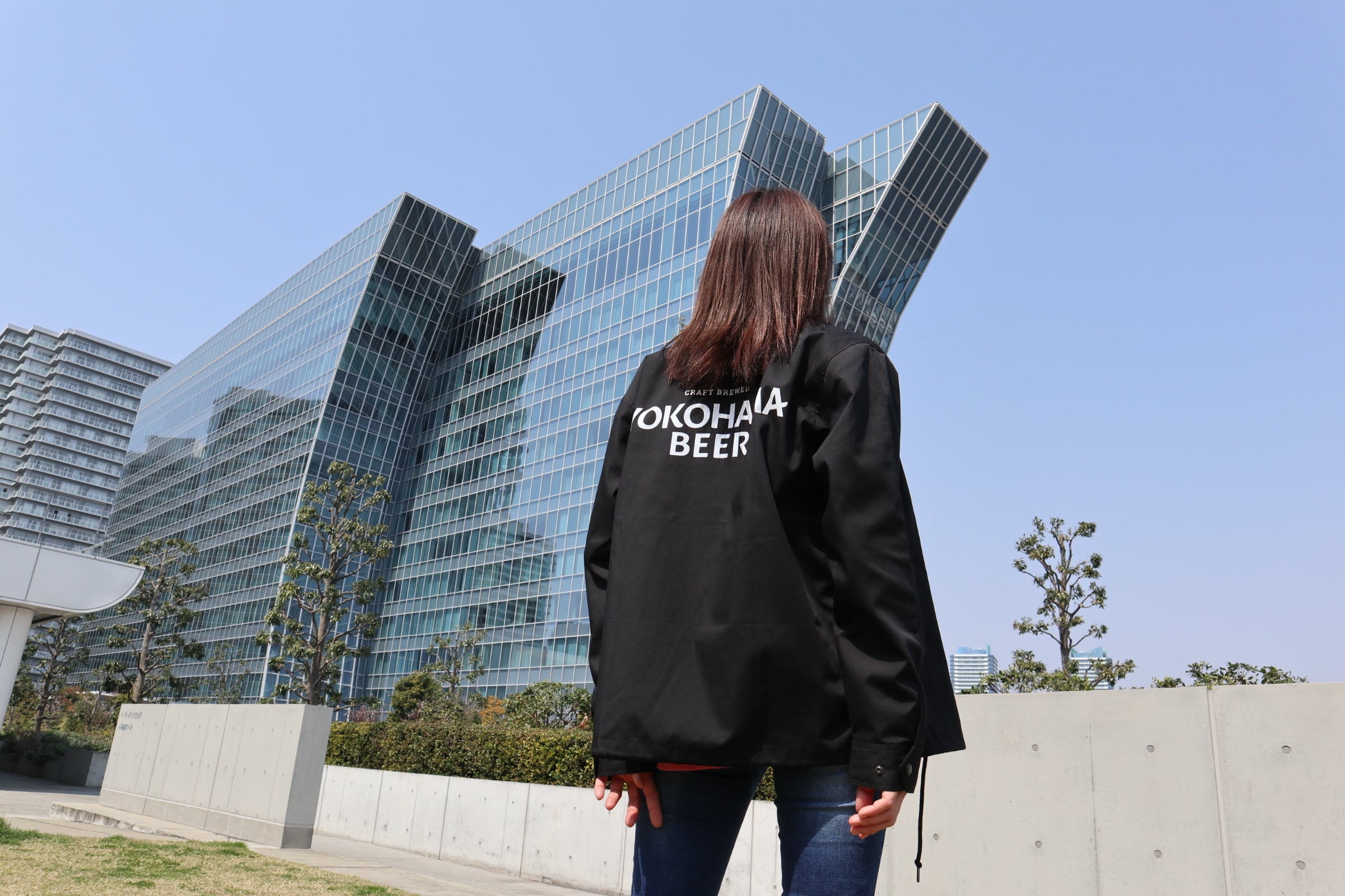 YOKOHAMA BEER コーチジャケット 【ロゴ】