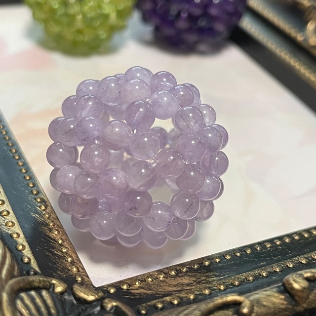 神聖幾何学フラーレン　バッキーボールプチ　ラベンダーアメジスト