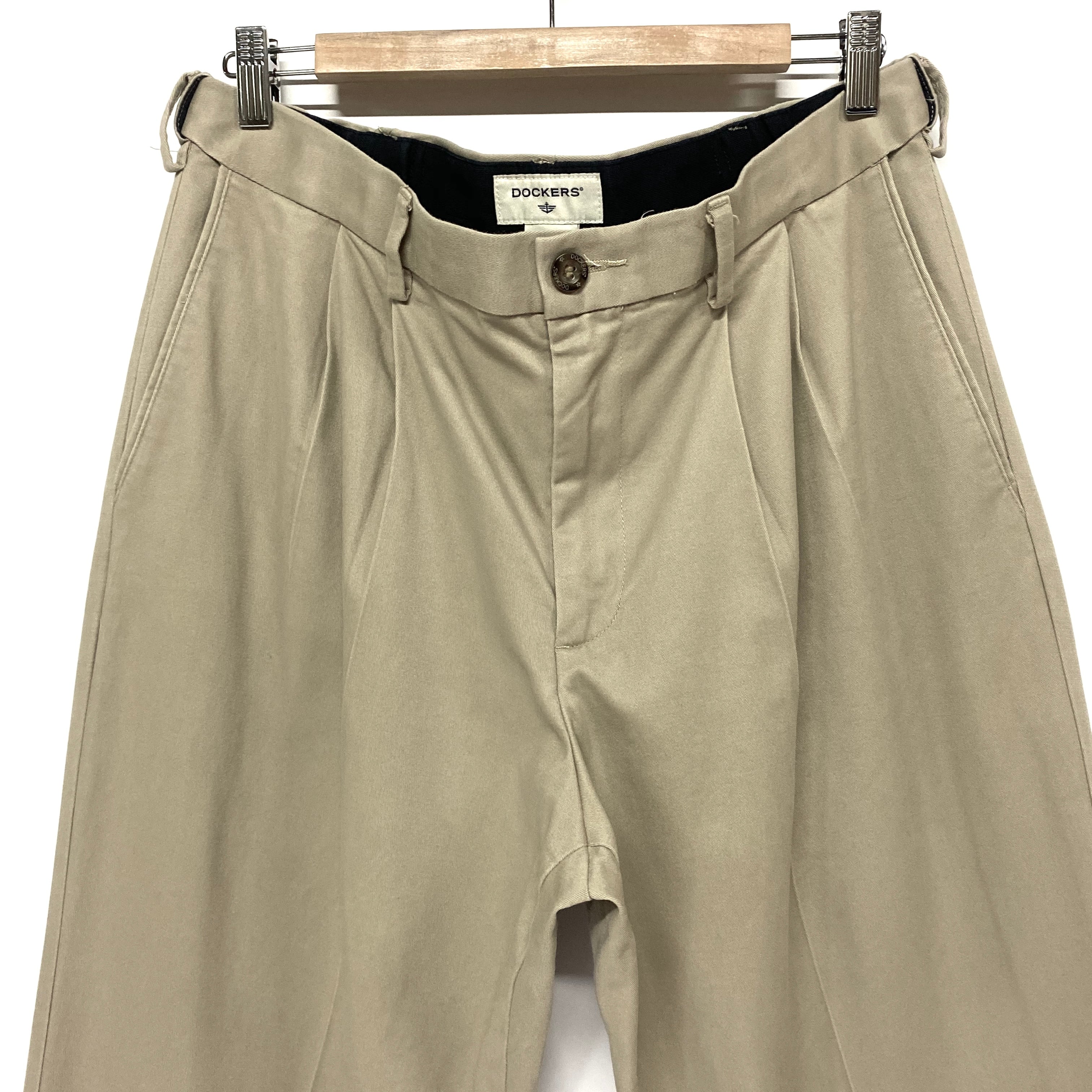 DOCKERS ドッカーズ 2タック ツータック チノパンツ ワイド ウエスト