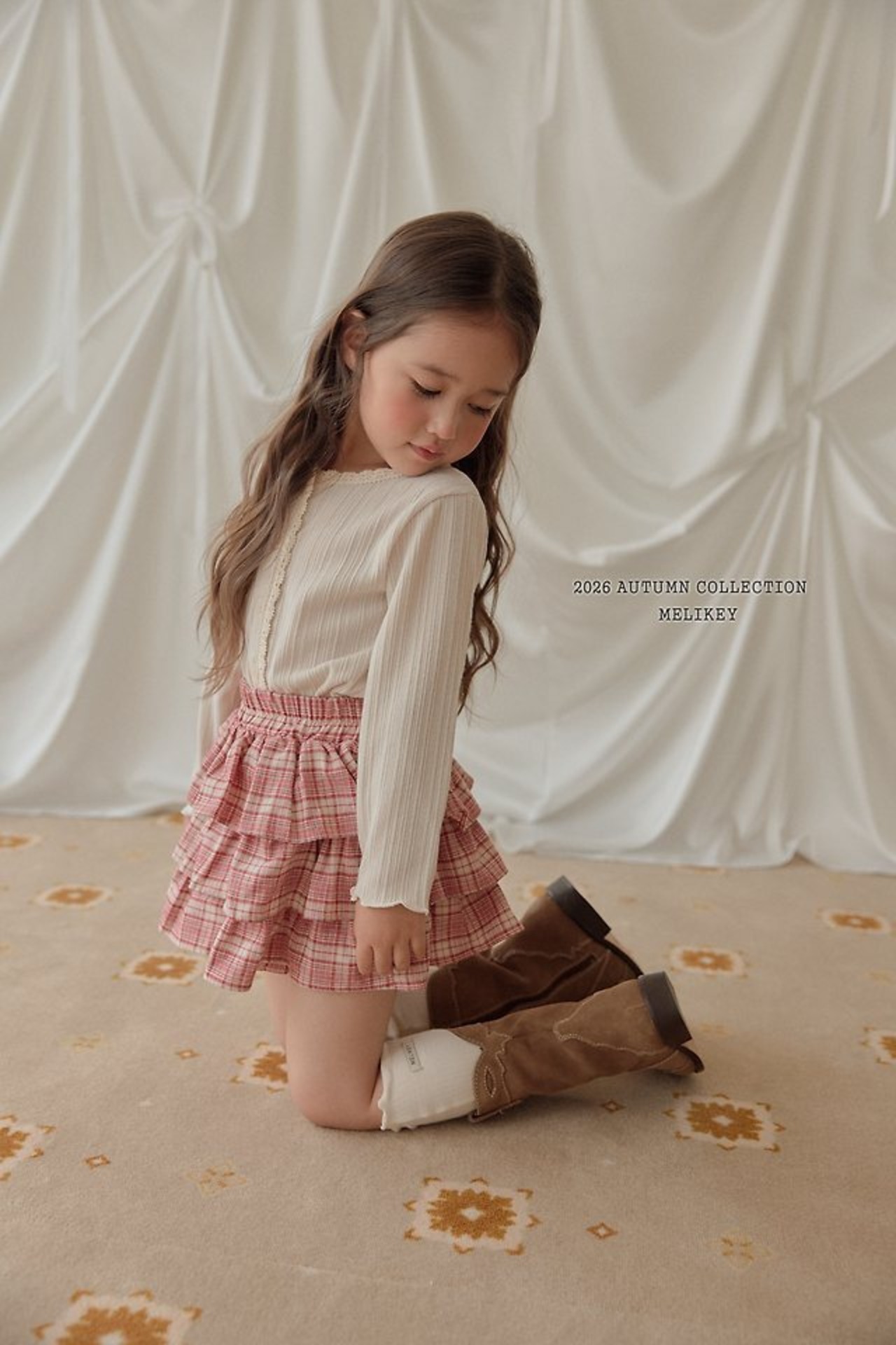 韓国子供服 / 26Autumn / 〖取寄〗Melikey / イリアフリルショートパンツ / 女子服 *XS~JM*
