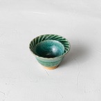 ［うつわ うたたね］1.   ななめしのぎ豆鉢（青銅）