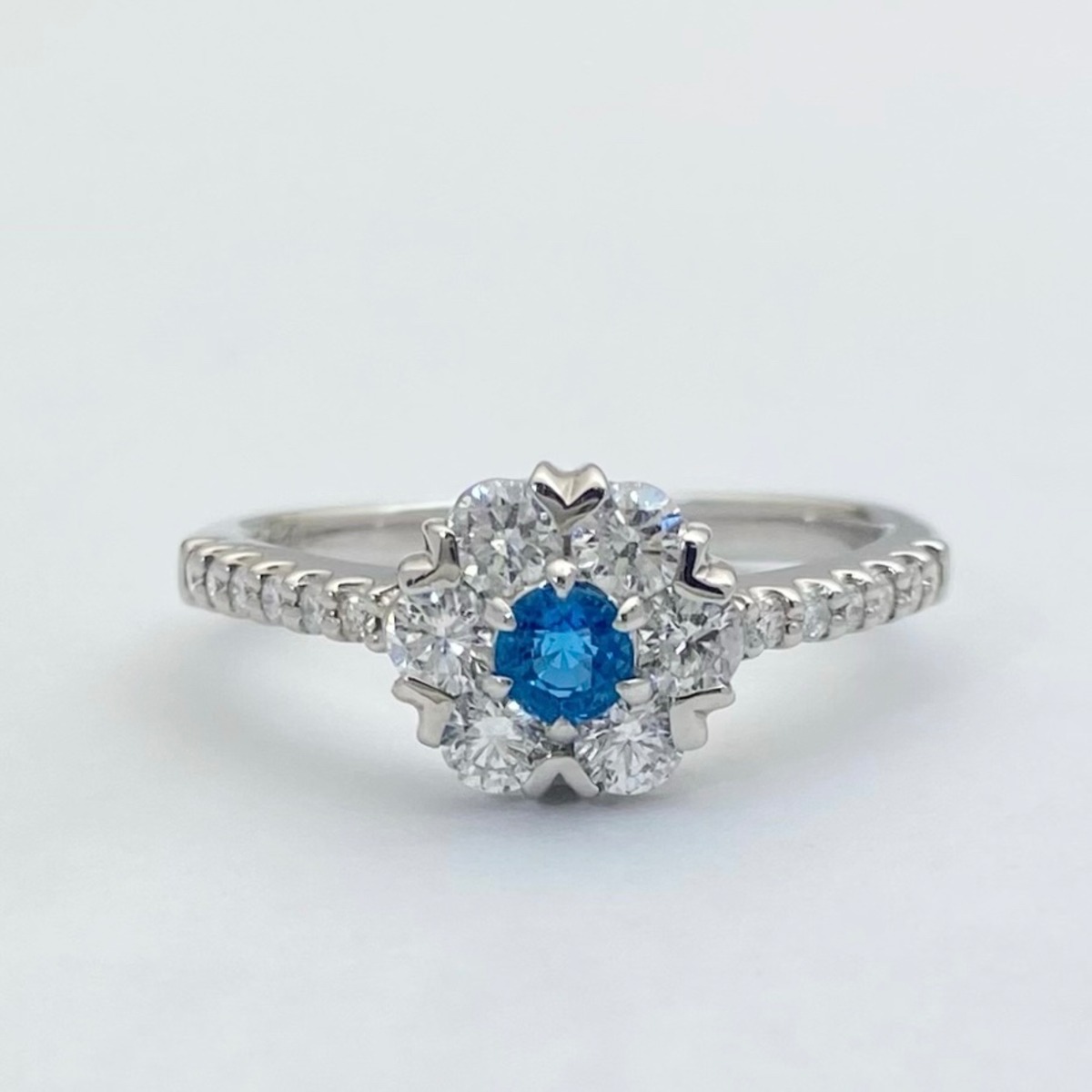 Pt アウイナイト ダイヤモンド リング 0.13ct | ジュエリーシャレード 