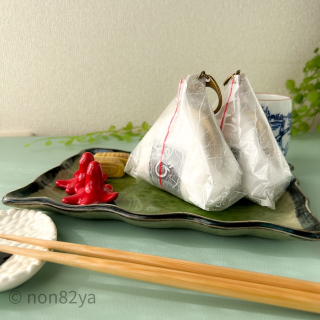 おにぎりがま口 キーホルダー中