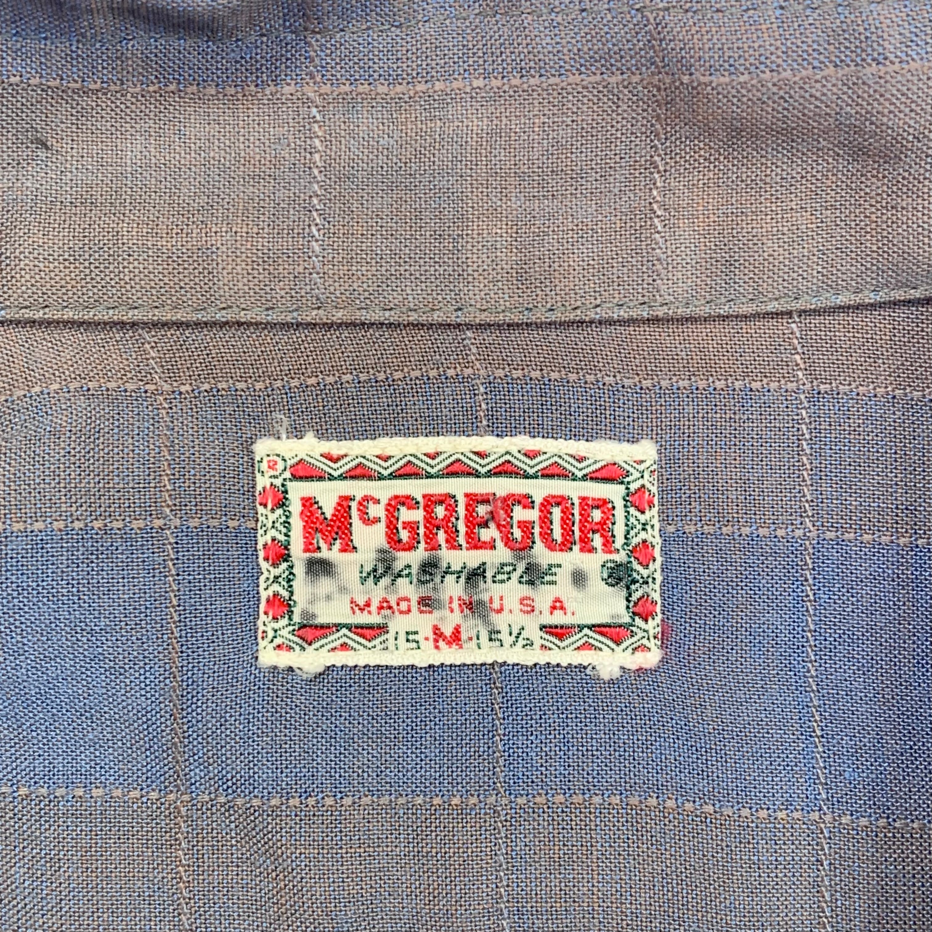 50s McGREGOR マクレガー オープンカラー レーヨンシャツ ビンテージ M