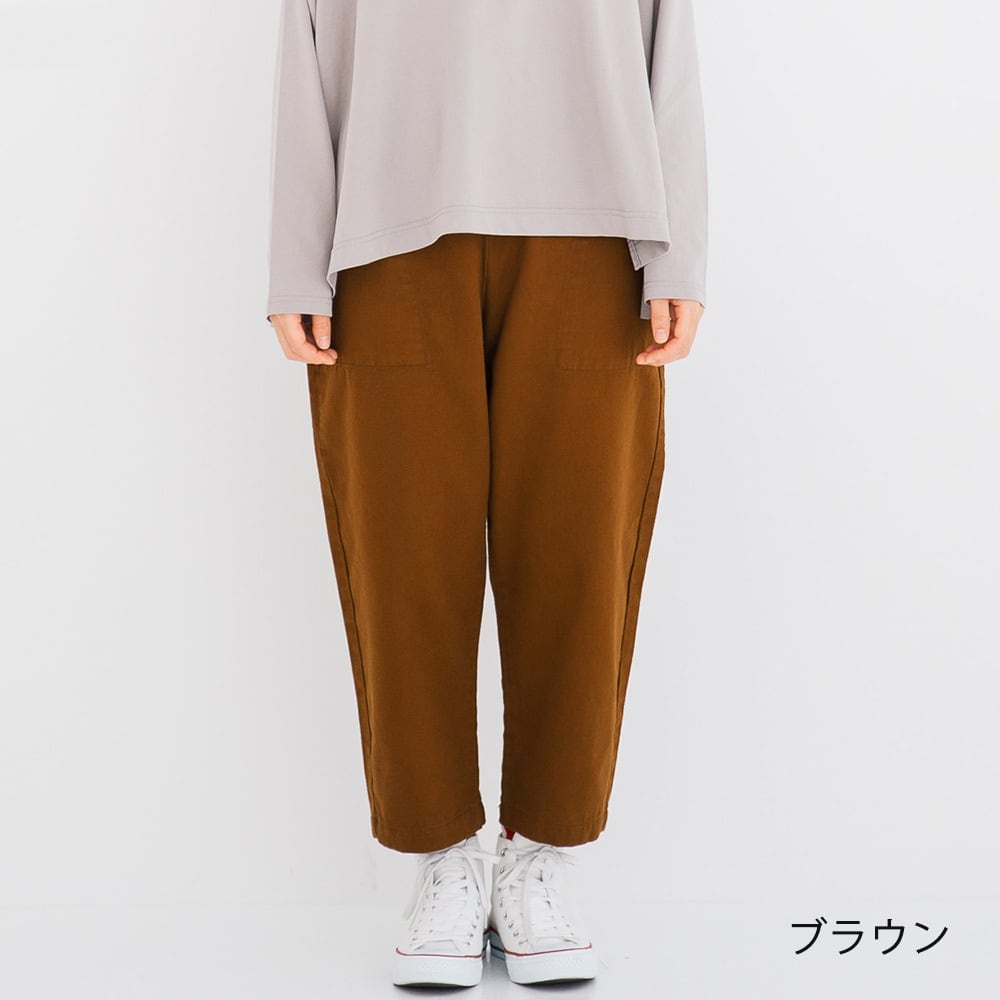 プリット prit 30/1三本引き揃えドビーツイル両面起毛リラックスパンツ(P70227)全3色【レターパックプラス可】