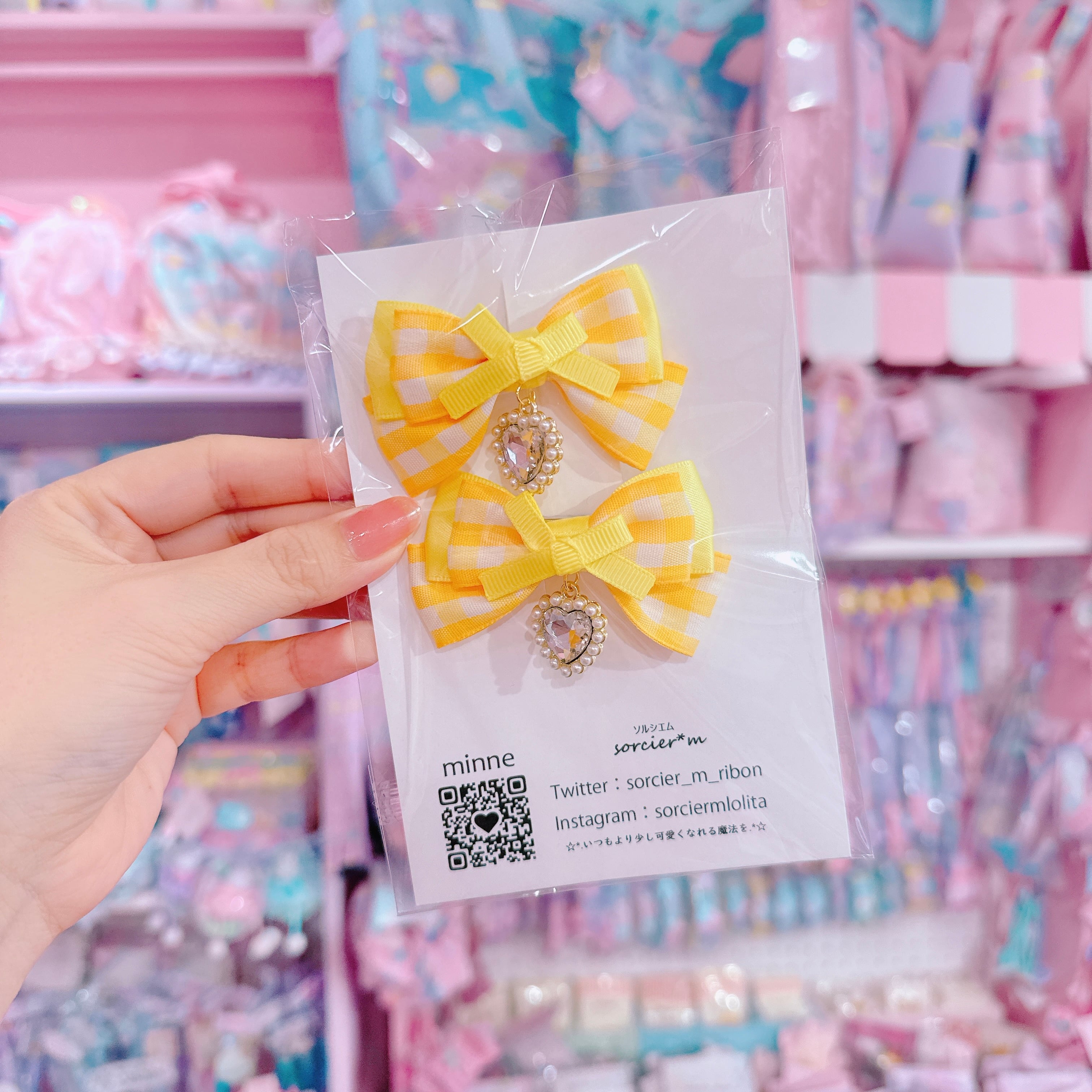 【E10】8-8ツインヘアクリップ