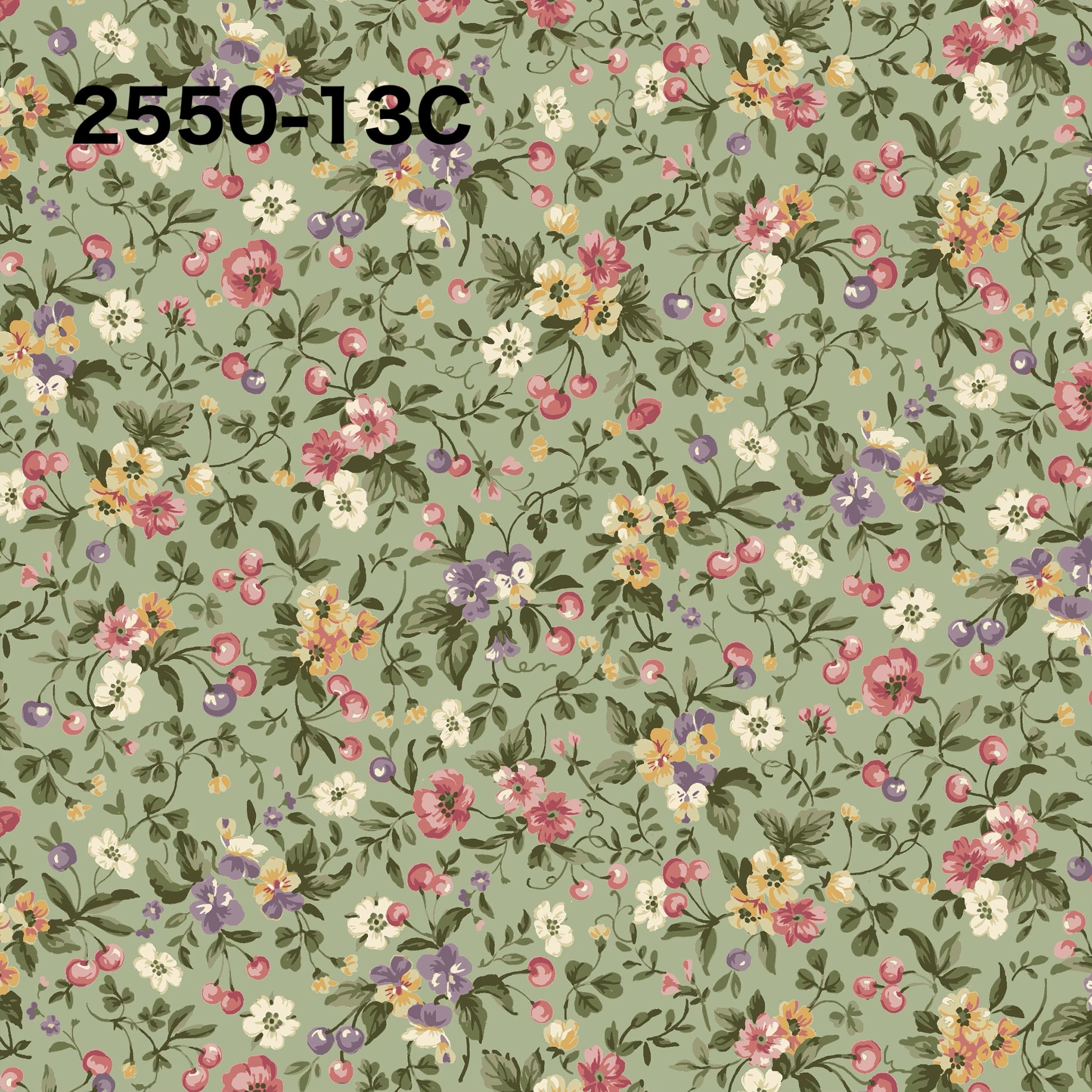 グリーン系 | 薔薇柄＊生地 Roses map